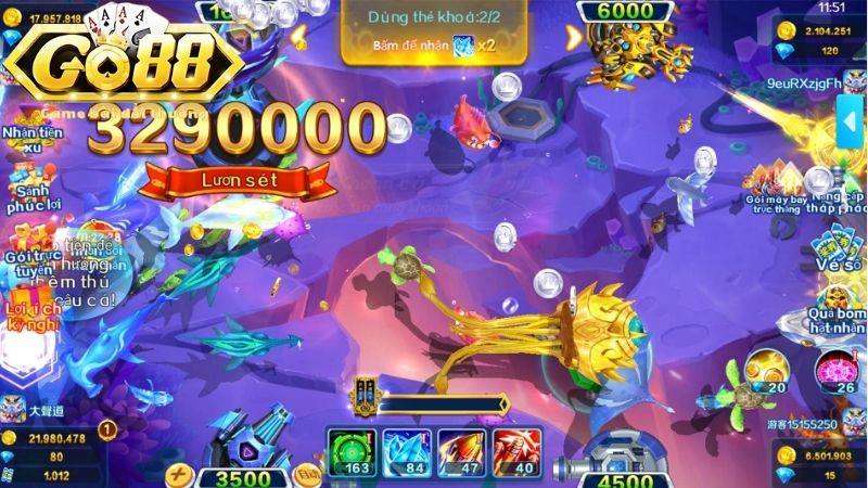 Điểm thu hút của game Bắn cá Thần Tài tại Go88