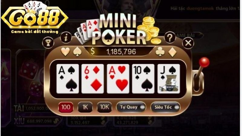Cách chơi Mini Poker tại sân cược Go88